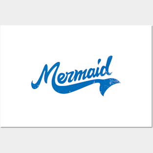 Retro Mermaid Posters and Art